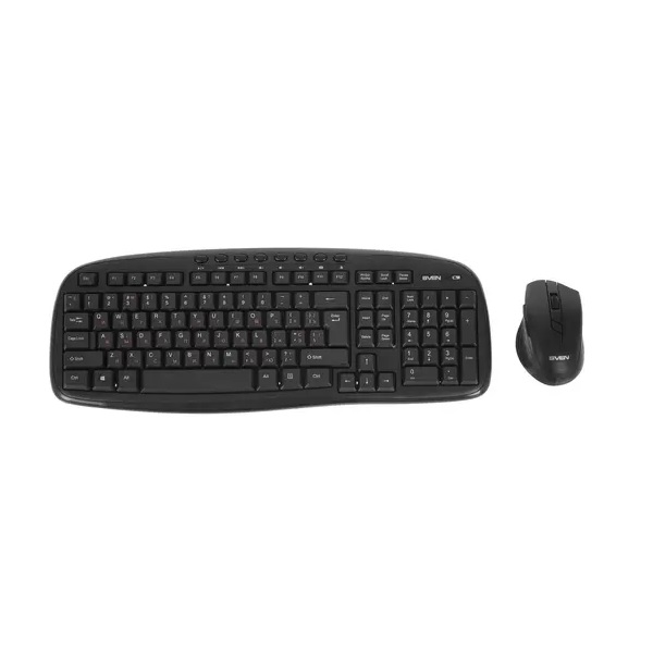 Комплект беспроводной клавиатура+мышь Sven KB-C3600W черный