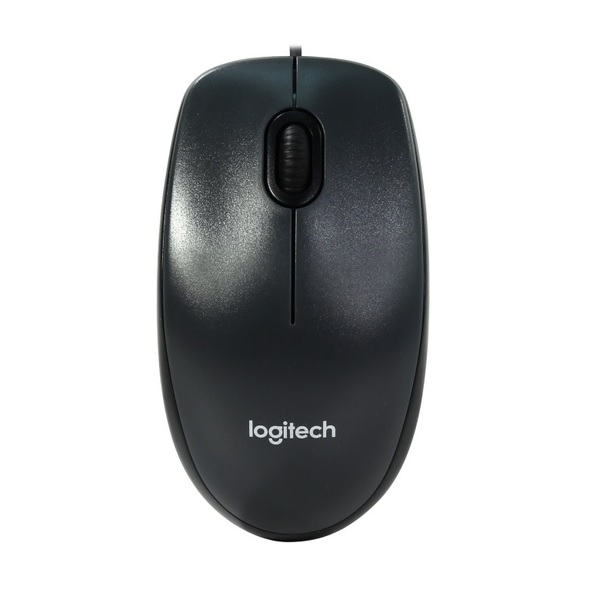 Мышь проводная Logitech M100 черная