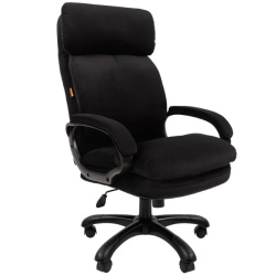 Офисное кресло Chairman Home 505 Россия Т-84 черный (ткань, 150 кг, крестовина пластик, колесики пластик, подголовник)