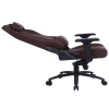 Кресло игровое Cactus CS-CHR-0112BR коричневый (экокожа,120кг, крестовина металл, подголовник, поддержка поясницы)