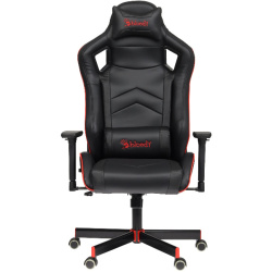 Кресло игровое A4Tech Bloody GC-840 черный сиденье черный (экокожа,150кг, крестовина металл, колесики пластик, подголовник, поддержка поясницы)