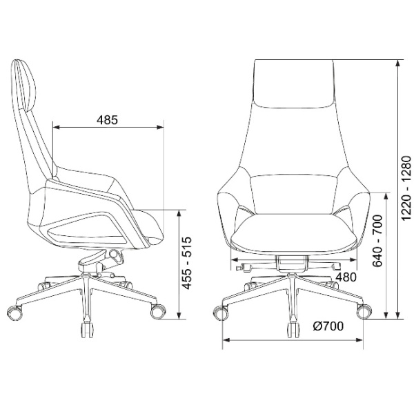 Кресло руководителя Бюрократ _DAO-2 белый (нат.кожа/экокожа, 150 кг, крестовина аллюминий, колесики полиуретан, подголовник)