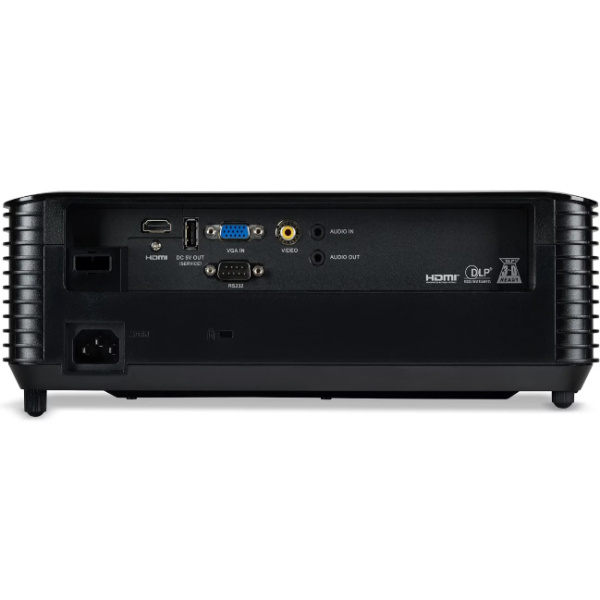 Проектор Acer X1228i чёрный (DLP, XGA (1024x768), 4500 лм, 20000:1, HDMI/VGA/RCA, колонки 3 Вт, ресурс лампы 10000 ч)