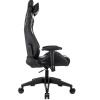 Кресло игровое Knight Outrid Smile черный (экокожа,150кг, крестовина пластик, колесики полиуретан, подголовник, поддержка поясницы)