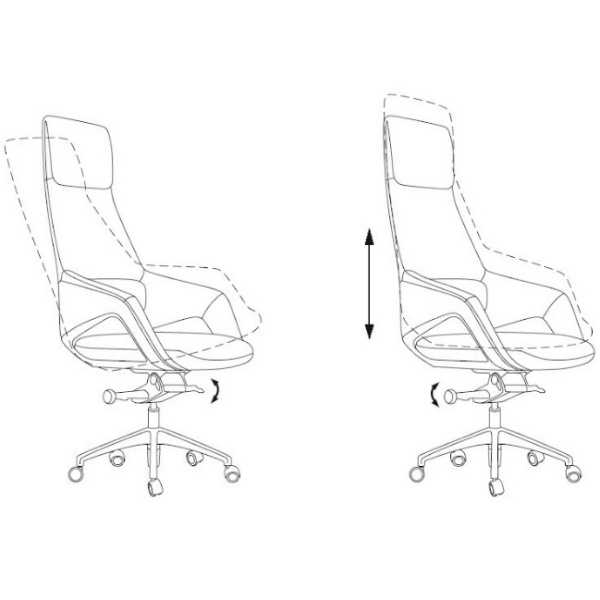 Кресло руководителя Бюрократ _DAO-2 белый (нат.кожа/экокожа, 150 кг, крестовина аллюминий, колесики полиуретан, подголовник)