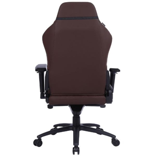 Кресло игровое Cactus CS-CHR-0112BR коричневый (экокожа,120кг, крестовина металл, подголовник, поддержка поясницы)